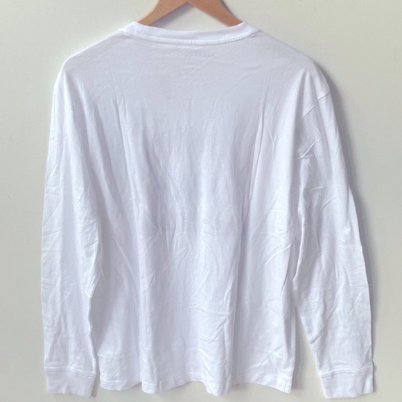 Aeropostale White Long-sleeve Tee Shirt, Size L, NWT - Picture 5 of 6